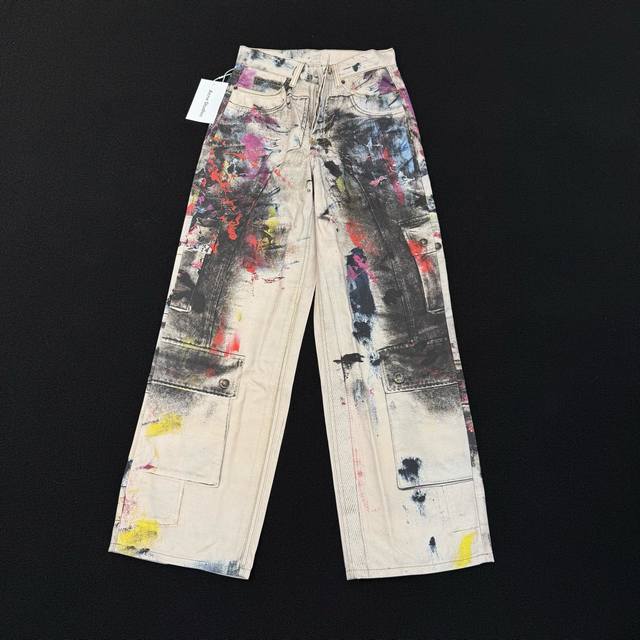 款号：D366Acne新款泼墨油画 太酷了吧｜1981版型涂鸦脏脏牛仔裤 #Acne #Acnestudios #Acne新款Size #46 48 50 52