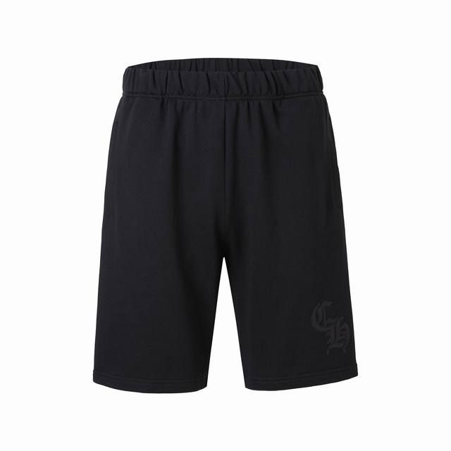 码数S-M-L男女同款 现货发售 自取隔天 Ch 25 梵文标识短裤根据Yb订染同色面料刺绣采用进口绣花定制卷轴五金辅料