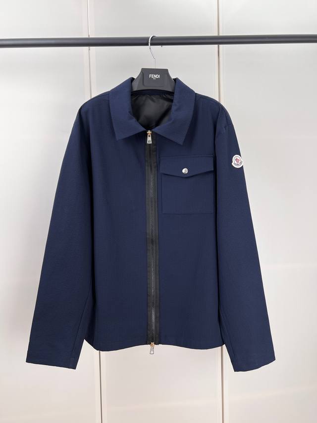 Moncler蒙口口袋袖标拉链夹克外套1 2 3 4