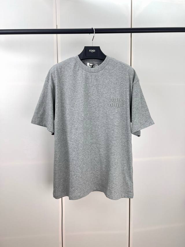 Miumiu缪缪字母贴布刺绣短袖S M L Xl