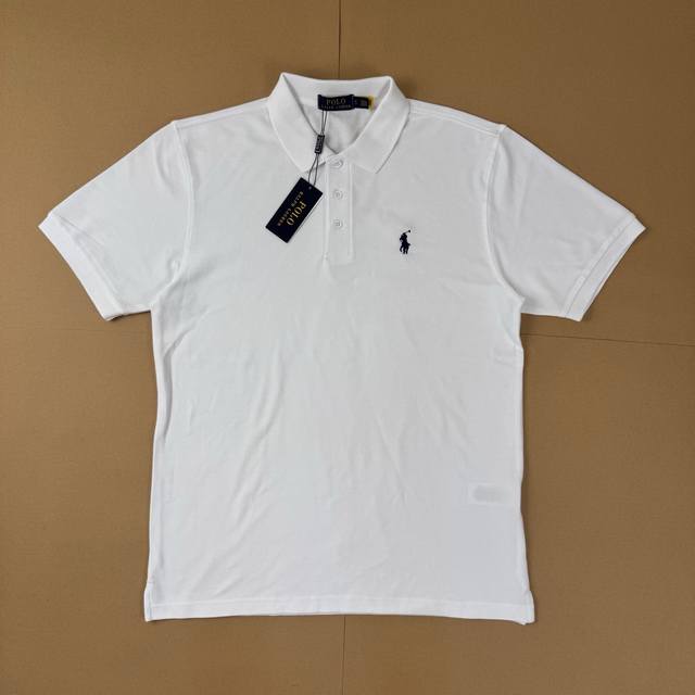 L #P90Polo Ralph Lauren 纯色弹力短袖Polo衫 男款 Polo 衫，经典与时尚的完美融合！它不再是传统印象中的刻板穿搭，而是潮流的新宠。