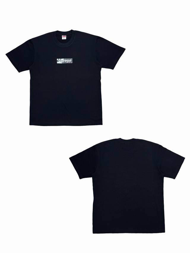 Su165# Supreme Week 16 X Emilio Pucci 联名款 Box Logo Tee Logo印花纯色短袖T恤 男女同款采用圆筒无缝工艺