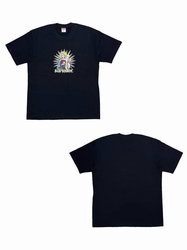 Su157# Supreme Fw24 秋季T恤系列 Week8 Blood Tee 胸前印花图案百搭舒适短袖T恤 男女同款采用圆筒无缝工艺 原版工艺 衣服侧面