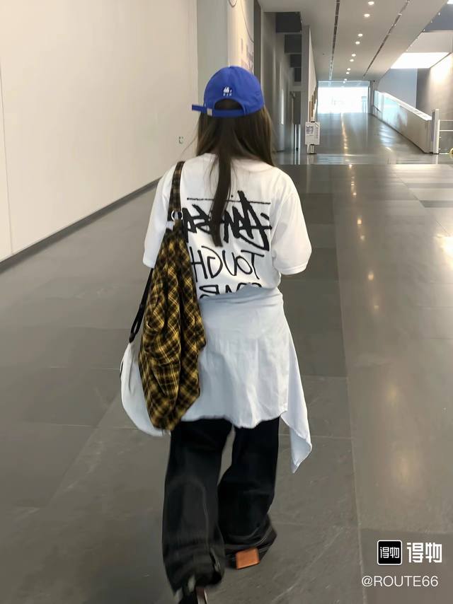 S254# Stussy Ss24 丝网印刷图案Logo短袖T恤 男女同款 采用圆筒无缝工艺 原版工艺 衣服侧面没有缝合骨位 鉴定重点 面料：全都订织定染，26