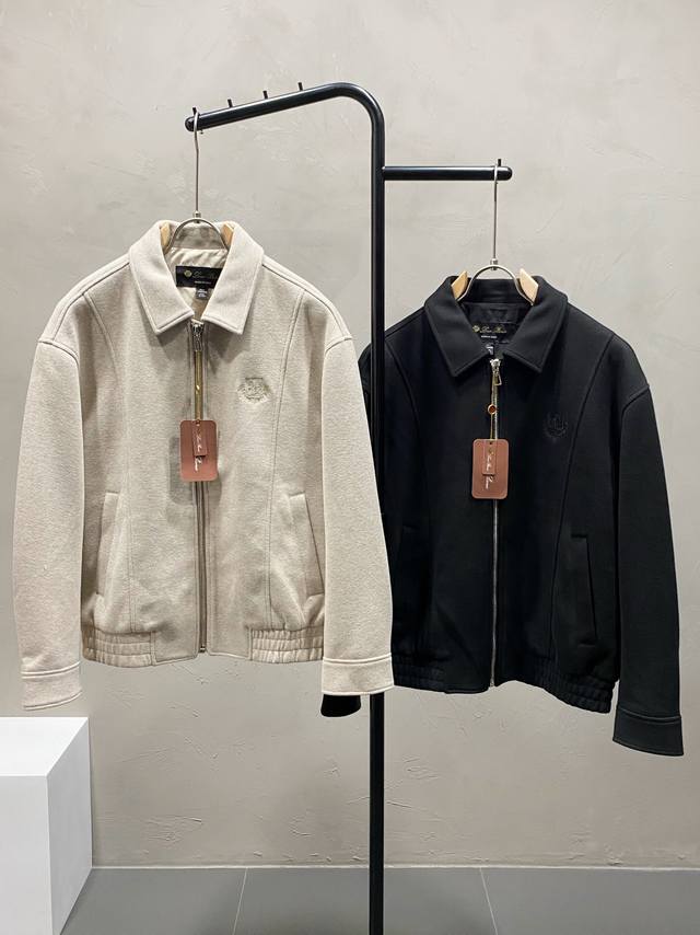 Lp-Loro Piana 诺悠翩雅独家专供休闲翻领夹克 高端 高版本 时尚百搭爆款进口面料 手感超柔软细腻 穿着亲肤舒适 高端精品 代工厂P精细做工 上身非常