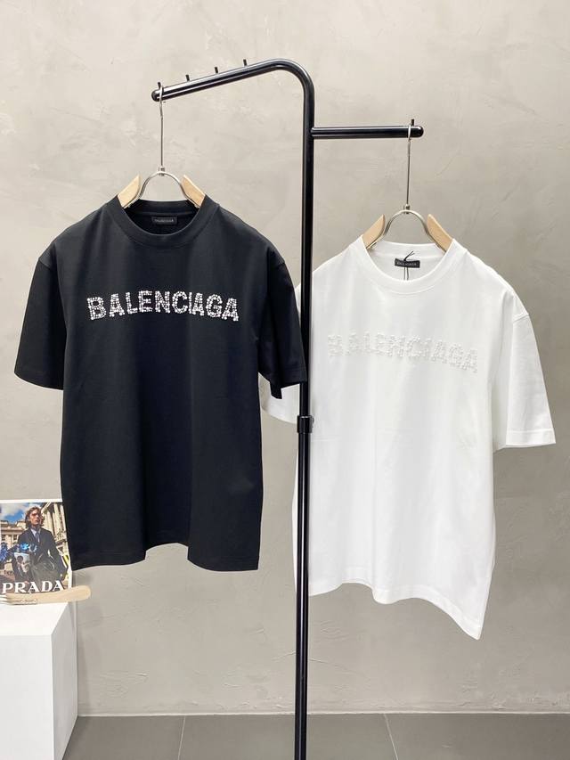 Balenciga巴黎世家独家专供新款原单男士休闲短袖 高端 高版本 时尚百搭爆款进口面料 手感超柔软细腻 穿着亲肤舒适 高端精品 代工厂P精细做工 上身非常赞