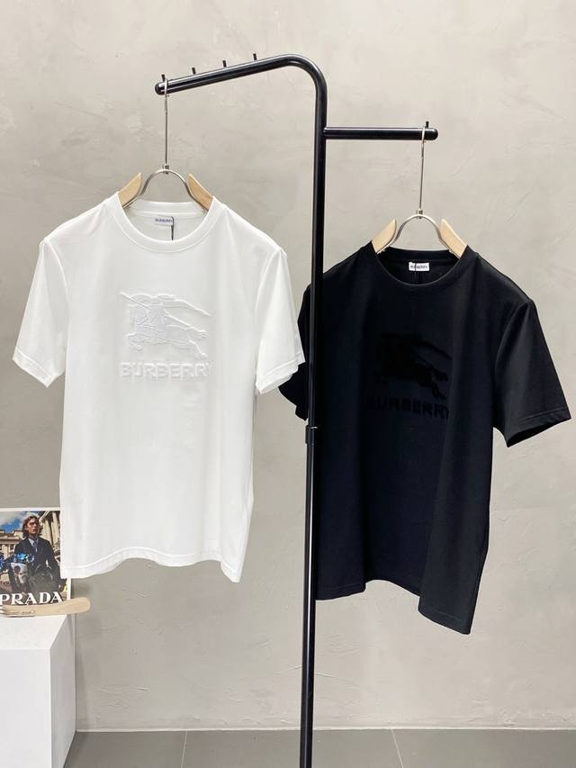 Burberry巴宝莉独家专供新款原单男士休闲短袖 高端 高版本 时尚百搭爆款进口面料 手感超柔软细腻 穿着亲肤舒适 高端精品 代工厂P精细做工 上身非常赞 男