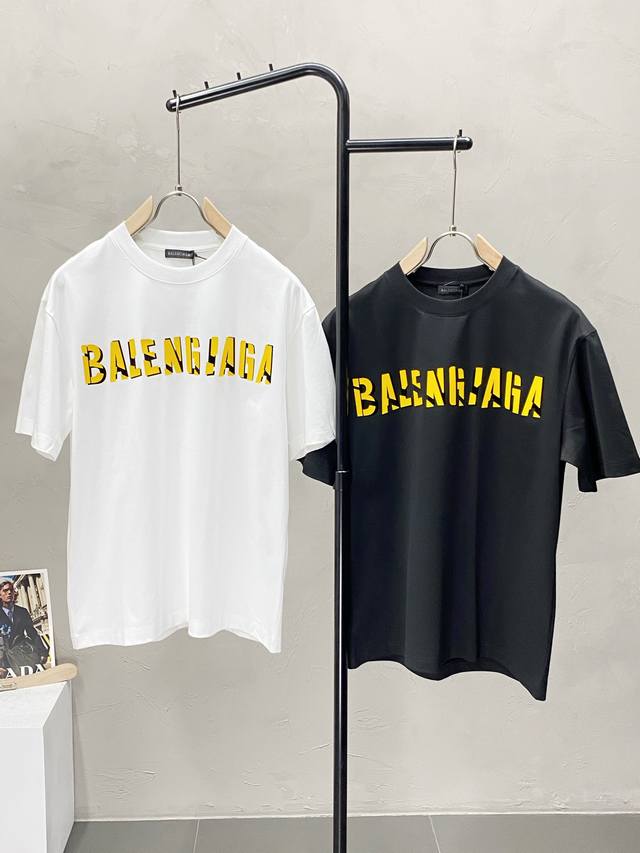 Balenciga巴黎世家独家专供新款原单男士休闲短袖 高端 高版本 时尚百搭爆款进口面料 手感超柔软细腻 穿着亲肤舒适 高端精品 代工厂P精细做工 上身非常赞