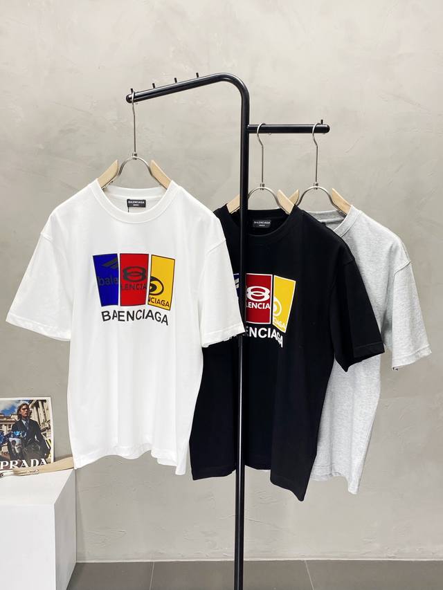 Balenciga巴黎世家独家专供新款原单男士休闲短袖 高端 高版本 时尚百搭爆款进口面料 手感超柔软细腻 穿着亲肤舒适 高端精品 代工厂P精细做工 上身非常赞