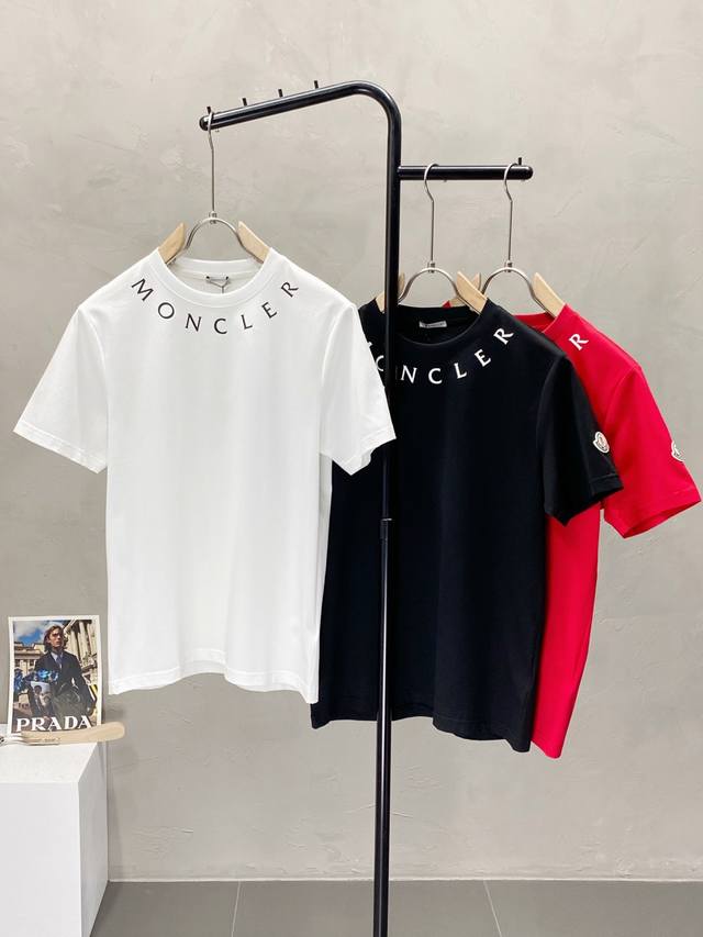 Moncler蒙口独家专供新款原单男士休闲短袖 高端 高版本 时尚百搭爆款进口面料 手感超柔软细腻 穿着亲肤舒适 高端精品 代工厂P精细做工 上身非常赞 男士必