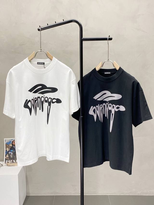Balenciga巴黎世家独家专供新款原单男士休闲春夏短袖 高端 高端版本 时尚百搭爆款进口面料 手感超柔软细腻 穿着亲肤舒适 高端精品 代工厂P精细做工 上身