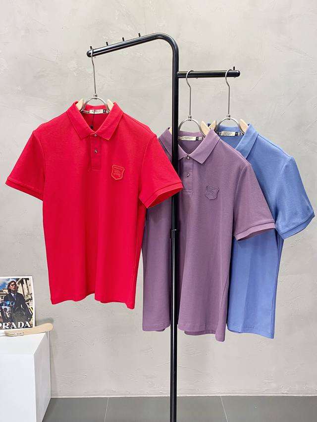 Burberry巴宝莉独家专供新款原单男士休闲短袖 高端 高版本 时尚百搭爆款进口面料 手感超柔软细腻 穿着亲肤舒适 高端精品 代工厂P精细做工 上身非常赞 男