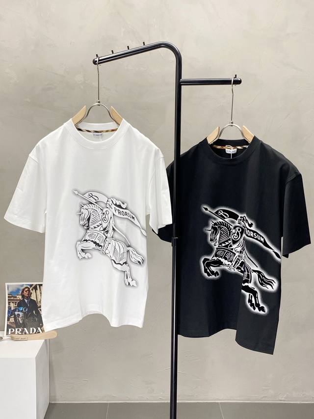 Burberry巴宝莉独家专供新款原单男士休闲短袖 高端 高版本 时尚百搭爆款进口面料 手感超柔软细腻 穿着亲肤舒适 高端精品 代工厂P精细做工 上身非常赞 男