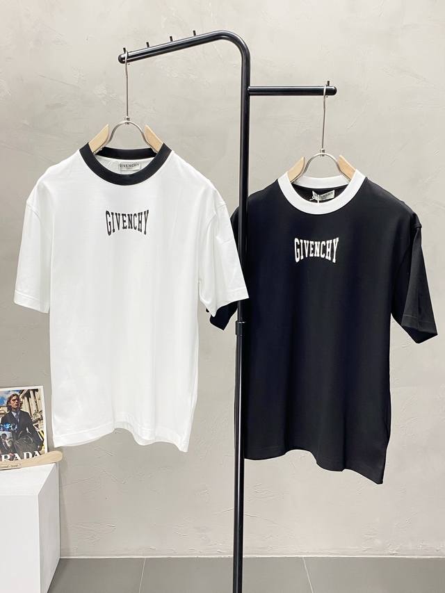 Givenchy纪梵希独家专供新款原单男士休闲短袖 高端 高版本 时尚百搭爆款进口面料 手感超柔软细腻 穿着亲肤舒适 高端精品 代工厂P精细做工 上身非常赞 男