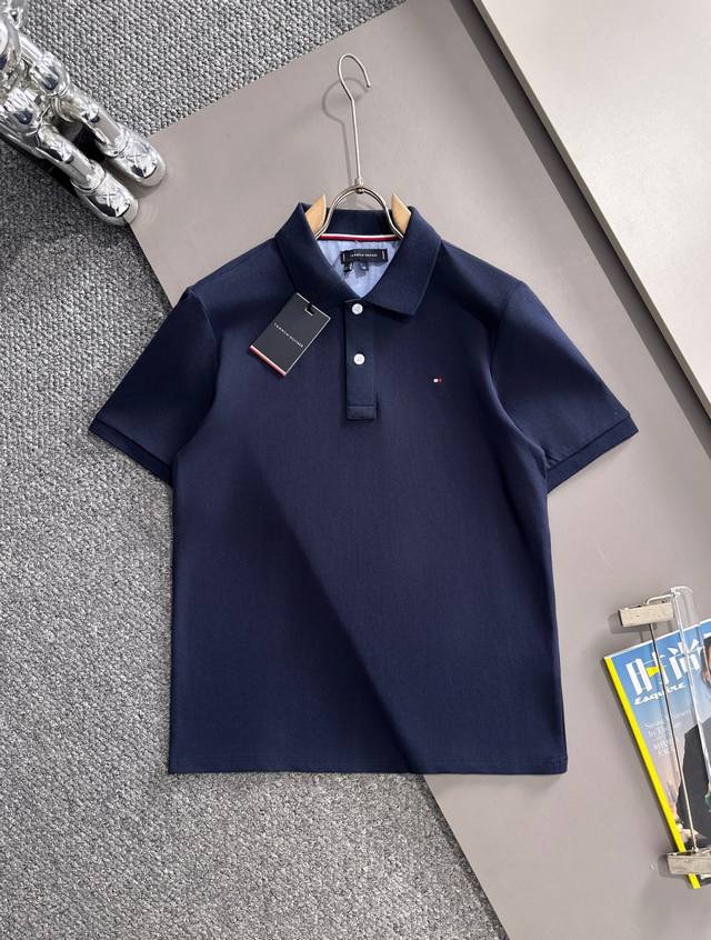 长年有货 汤米 Tommy 高品质 区别市场普通面料 男装纯棉商务休闲纯色 短袖T恤 翻领Polo衫 男士夏季必备款 男士的衣橱中，Polo衫必占着重要的一席之
