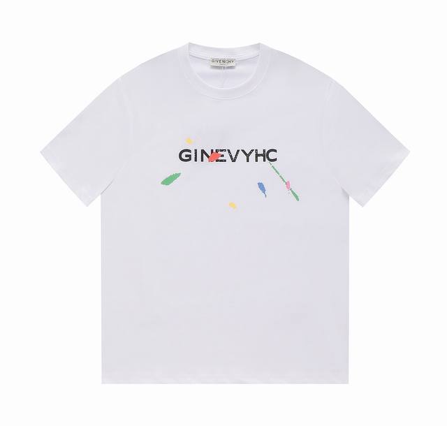 Givenchy 纪梵希23Ss新款扎染印花T恤短袖 上身时髦合体不挑人，时时刻刻透露着独特魅力与潮流气息！男女同款！ Colour：黑色 白色 Size：Xs