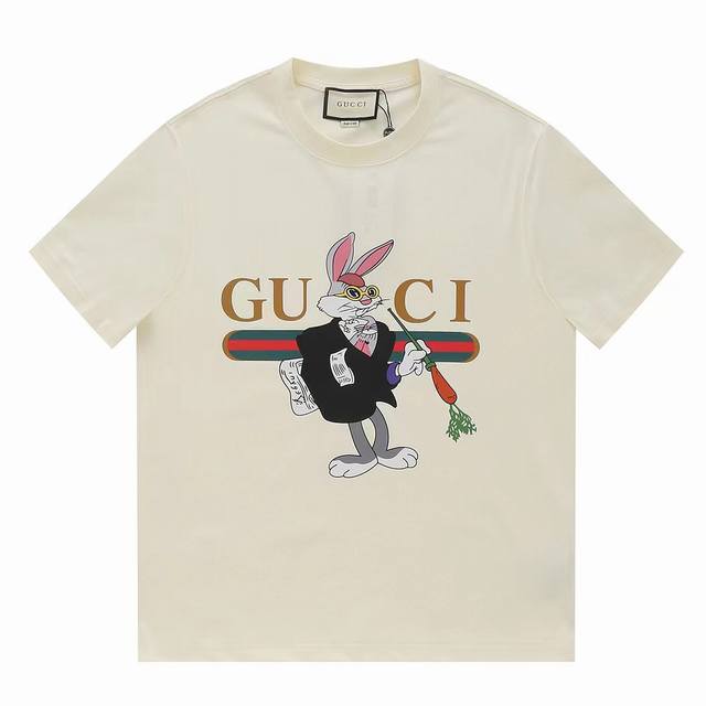 高品质]Gucci古驰春夏字母Logo短袖T恤 全网独家首发 百搭款细节处理完美 240克大牌纯棉面料 数码直喷印花工艺 十分精致原版面料 网红明星同款 手感非