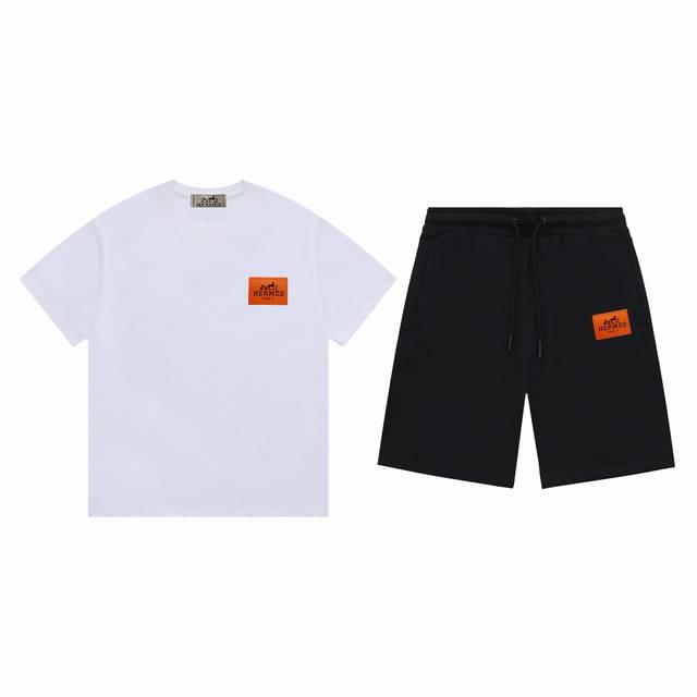 高品质套装 爱马仕 2025新款夏季休闲套装，细节精致高级，高级感满满。定制高端液氨棉面料，上身挺括有型，舒适不紧绷。干净利落的剪裁都市风十足，穿上心情就好，高