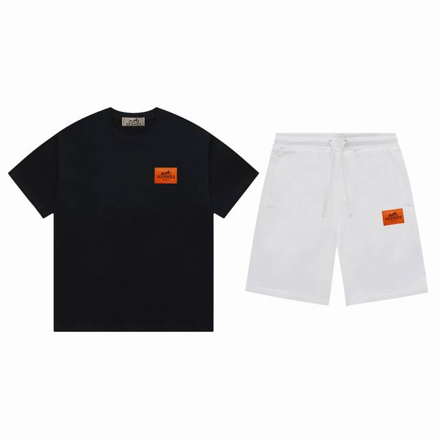 高品质套装 爱马仕 2025新款夏季休闲套装，细节精致高级，高级感满满。定制高端液氨棉面料，上身挺括有型，舒适不紧绷。干净利落的剪裁都市风十足，穿上心情就好，高