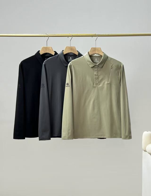 凯乐石同款长袖Captive Polo衫 品名 3519Kls同款Polo 三色！灰色，绿色，黑色 品质无敌！结合城市现代风格与久经考验的性能设计，适合骑B11