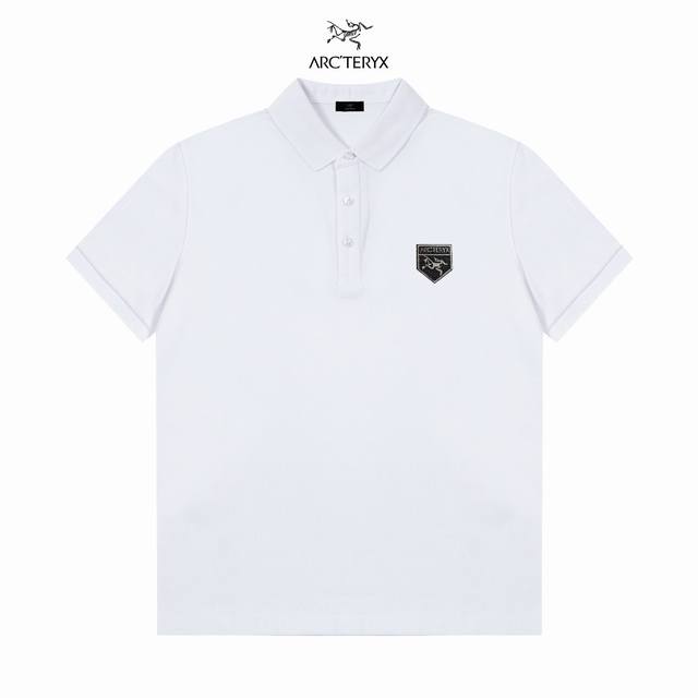 Arc'teryx 始祖鸟字母Logo 精美刺绣Polo衫 升级，灵感源自八十年代复古 原版面料 官方同款 定制 同缸染面料 手感非常舒服 春夏最新砖柜同步 时