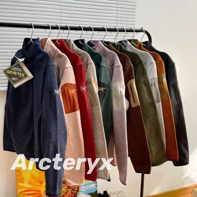 供 控 绣花版 实拍图 Arc‘Teryx始祖鸟Covert Cardigan户外保暖抓绒衫开衫外套 超火爆海外版.采用岛国進口的醉新的阳离子面料相对之前几款，