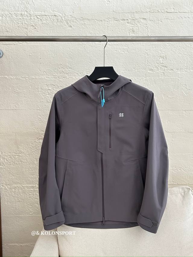 供 控 Kolon Sport-可隆情侣压胶软壳 摩卡紫
