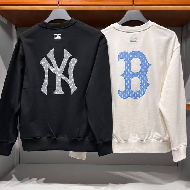 上新 控95Mlb 洋基队新款后背经典老花印花加绒银狐绒圆领卫衣 专柜同步更新 经典后背刺绣小标 Mlb简直开挂了 秋冬必备的Mlb老花卫衣 真的百看不厌。经典