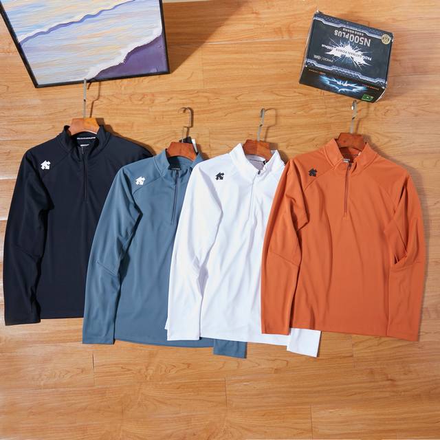 Descente 迪桑特 25春秋打底衫 开春适用款 早晚都有点凉，这款版型比较日常，抗菌速干科技，高效排湿专为运动设计，单穿也保暖属于怎么搭都不会出错的 作为