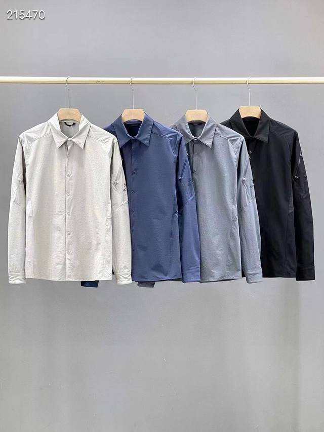 Arc‘Teryx 始祖鸟 Skyline Ls 轻量透气 男子速干商务休闲长袖衬衫 衬衣面料方面选用了鸟家最新科技的Diem科技面料 这种面料不仅防风雨，耐磨