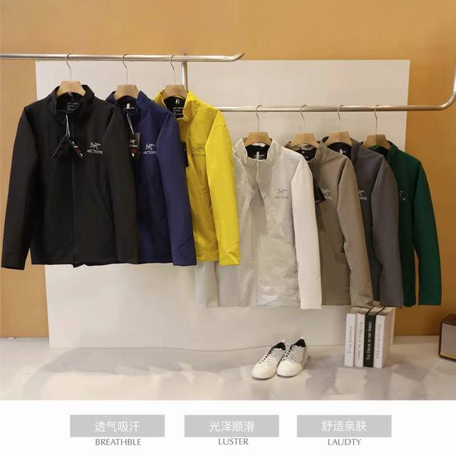 新款上市 Arc'teryx 始祖鸟 春季新款轻量级商务夹克别致魅力夹克外 面料选用东丽轻量型中空纱相比其他面料更加轻盈舒适集户外鼎尖科技和都市美学于一身轻便透