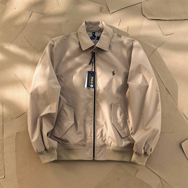 高版本官方一比一复刻，经典四色齐发 Ralphlauren拉夫劳伦夹克刺绣小马外套老钱风老干部风哈林顿外套 正确版本顶级复刻 内里采用苏格兰式面料，加上他们家经
