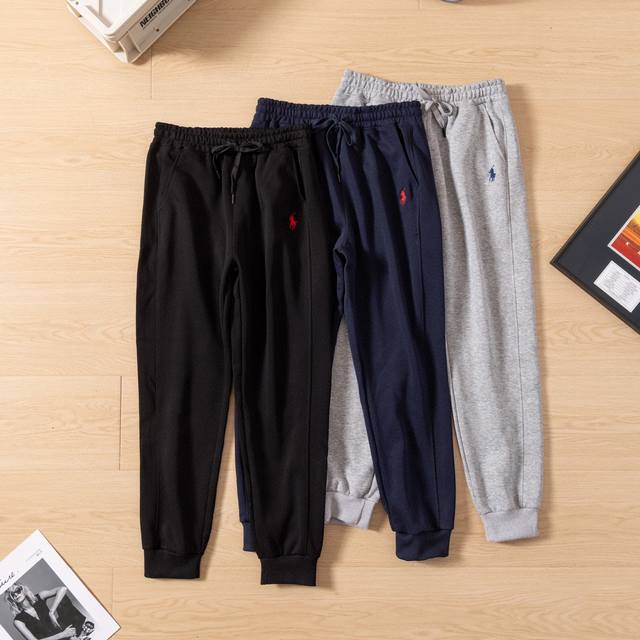 上新 顶级复刻 Ralph Lauren拉夫劳伦 当季新品 三色经典战马小标刺绣情侣华棉卫裤！ 拉夫劳伦 专柜在售 0 严选好货！线上实体热售爆款！ 高克重，