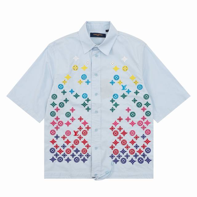 Louis Vuitton 路易威登 镂空老花刺绣短袖衬衫 Size：Xs-L