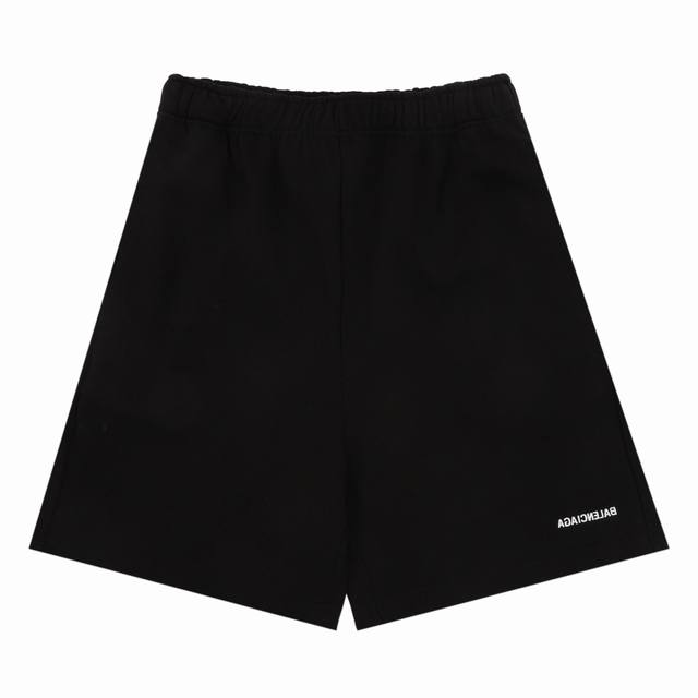 Balenciaga 巴黎世家 反转字母刺绣短裤 Size：S-L