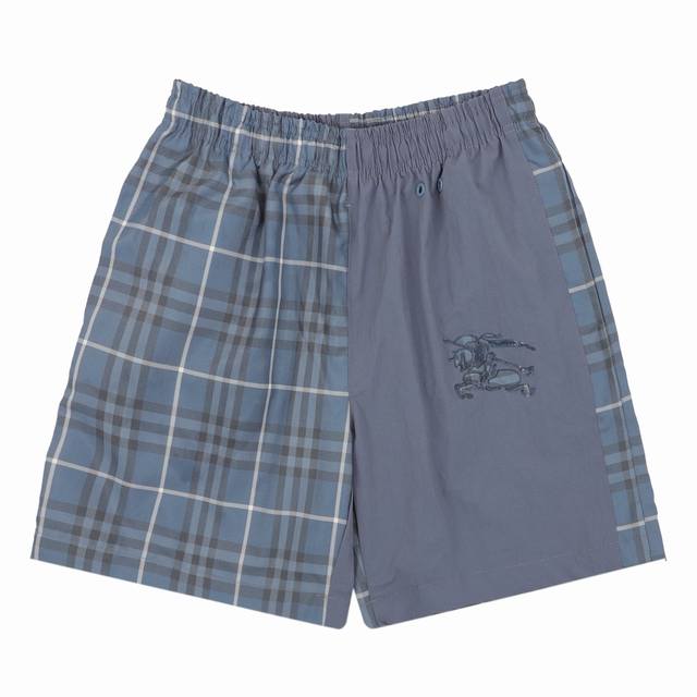 Burberry 巴宝莉 经典斜格纹拼接沙滩短裤 尺码：Xs-L
