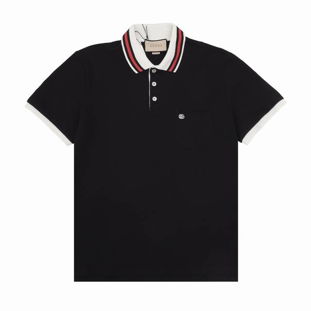 Gucci 古驰 口袋刺绣Logo短袖Polo衫 Size : Xs-L