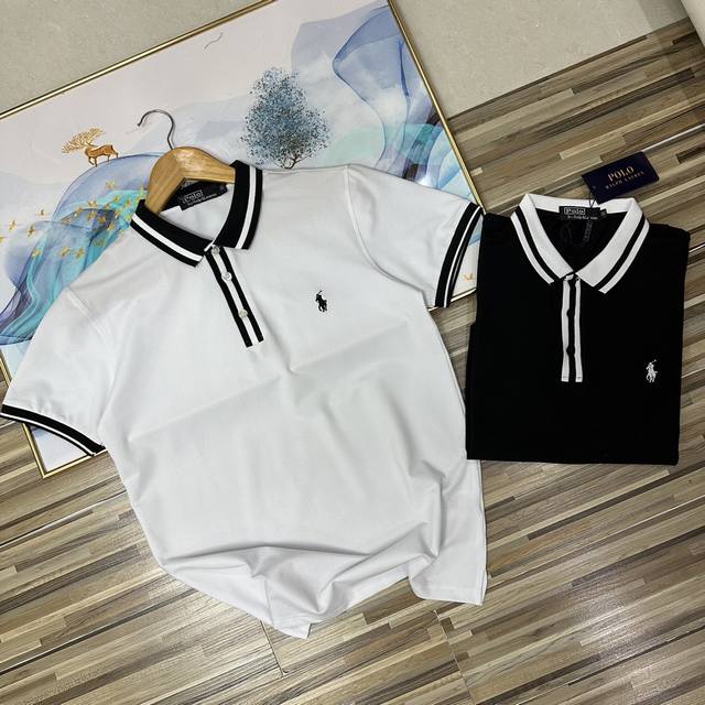 上新 新款上新 独家爆款推荐2025新款Ralph Lauren拉夫劳伦保罗三粒扣胸前刺绣小标拼接拼色男女情侣同款翻领Polo衫短袖 专柜同步64支定制级别双重