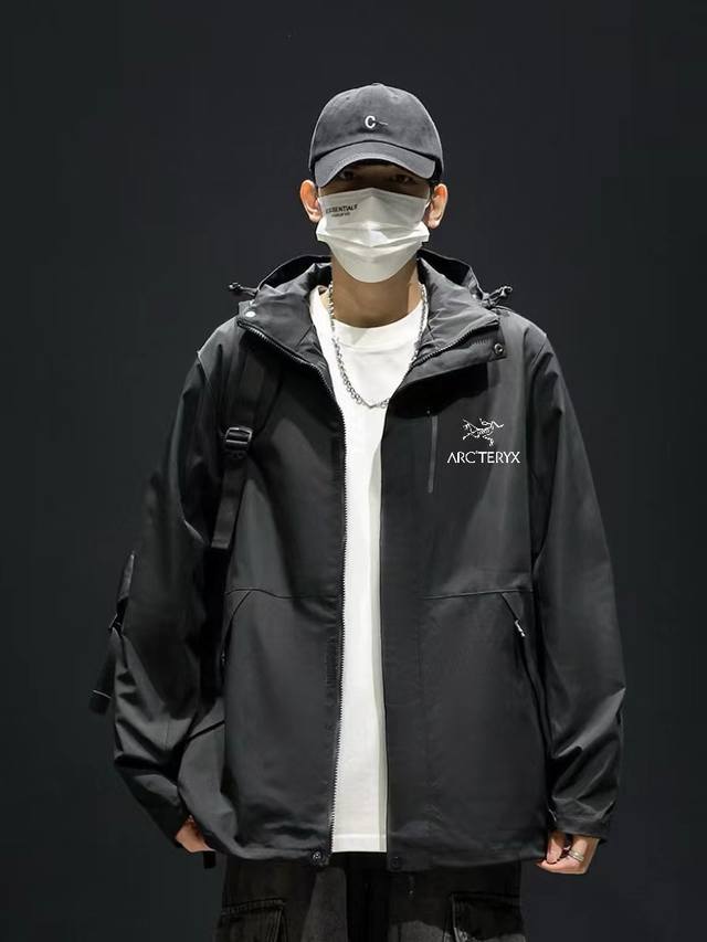Arcteryx始祖鸟 Beta系列 Ar Gore-Tex 连帽软壳 攀冰攀岩 防水防风透气防泼水冲锋衣 高端刺绣 男女同款 户外冲锋衣男女同款风衣可脱卸帽防