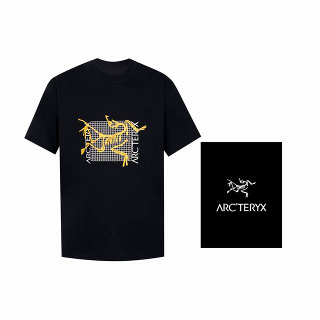 Ayc Teryx 始祖鸟] Fw短袖T恤 小鸟字母Logo印花短袖 高端面料：240克双纱高密度纯棉面料 - 工艺: 整件衣服采用精密压花工艺 - 男女同款均