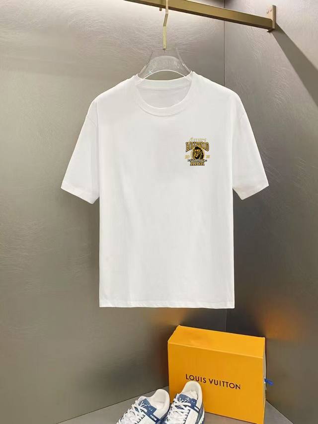 Amiri 2025早春新款首发专柜最新款短袖圆领T恤 高端订制 设计前卫时尚！高端定制高支长绒棉面料.穿着舒适.专柜级别精致车线.做工精细.上身效果无敌帅气！