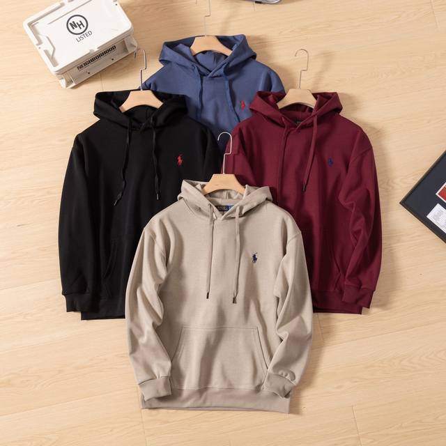 上新 Ralph Lauren拉夫劳伦 当季新品 四色经典战马小标刺绣情侣 360克高密双层华棉 连帽卫衣！ 高品质高版本 小红书Ins爆款，各路明星网红上身，