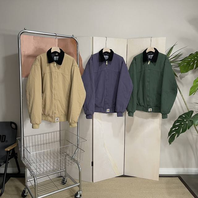 Carhartt Wip Og Santa Fe Jacket圣达菲夹克工装夹克外套 男女同款- Carhartt卡哈特主线 J14 三色秋冬小标夹克外套 方领