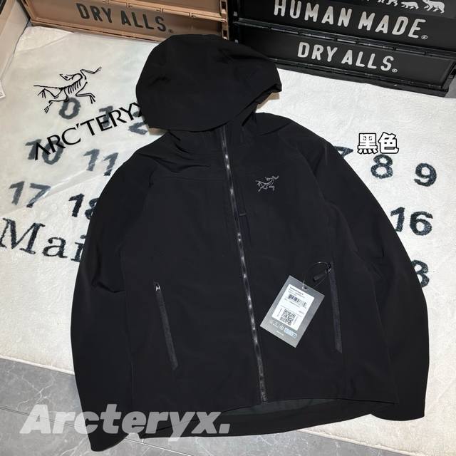 發 -Arcteryx Gamma Mx始祖鸟防风户外软壳加绒冲锋衣 男女同款 -面料：原版一比一定织定染面料。成分:Fortius 2.0 外层:85%锦纶，