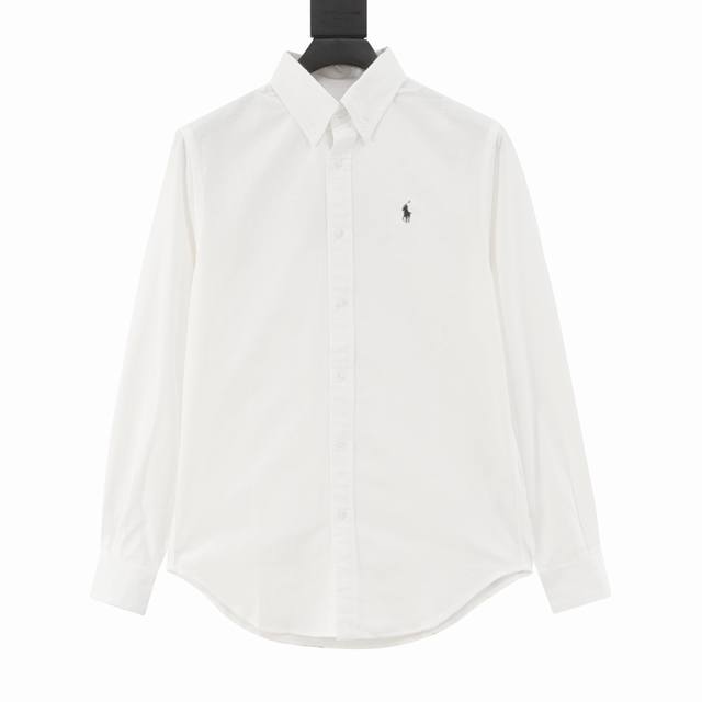 Polo Ralph Lauren拉夫劳伦 R28牛津纺纯色Logo刺绣排扣翻领经典长袖休闲衬衫 纯棉牛津纺面料材质，成衣水洗，亲肤舒适，经典刺绣Logo，无敌