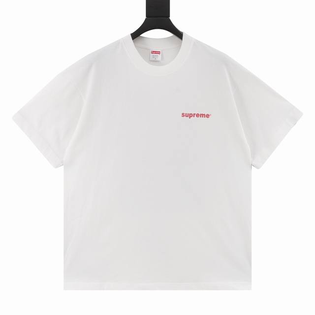 Supreme Fw24 背面十字架印花圆领短袖T恤 Size：S-Xl