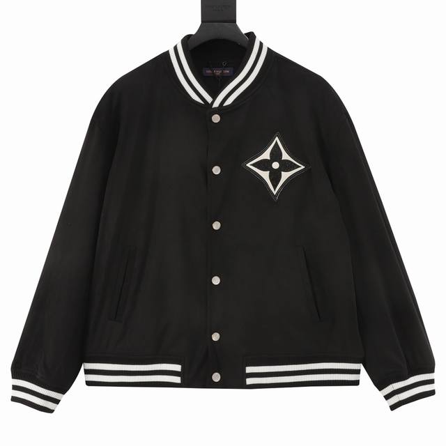 Louis Vuitton 路易威登 1V 25Fw 四叶草钻饰麂皮棒球夹克 轻奢主义 男女日常通勤穿搭必备单品 正确版本 随意对比 详细特征 面料采用定制进口