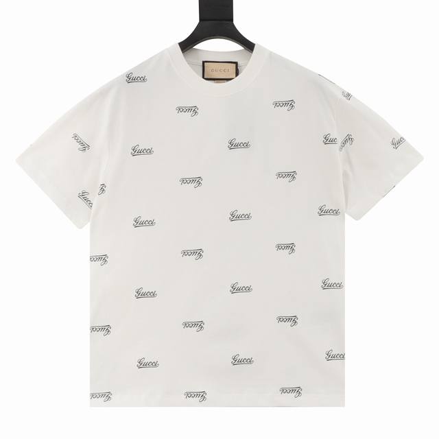 古驰 Gucci 满印Logo印花短袖 Size:Xs-Xl