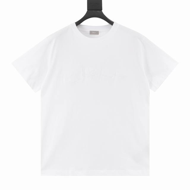Dior迪奥Cd X Lewis Hamilton 联名款平纹绣短袖T恤 正品10647购入，极品平纹精梳棉230克，32S1*1双纱罗纹，进口刺绣，面料酵洗，