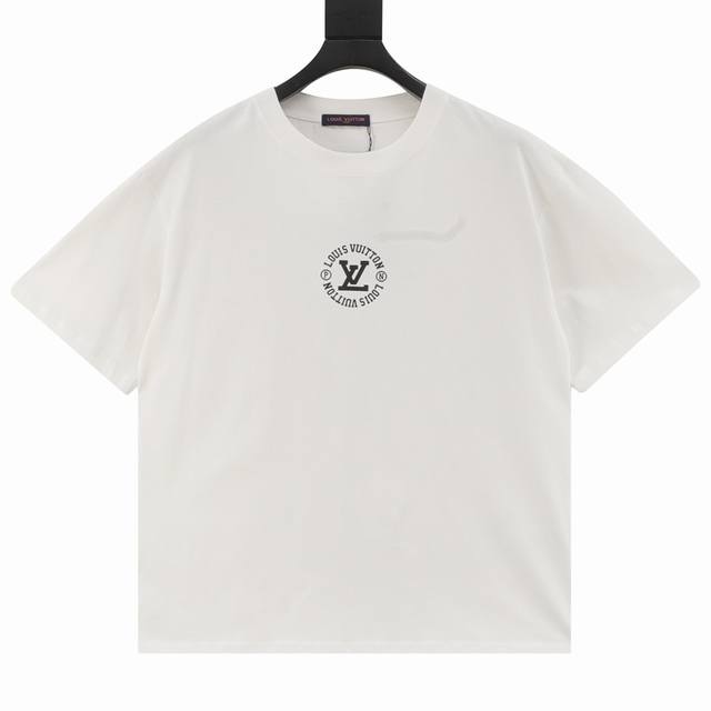 Louis Vuitton 路易威登 Lv 25Ss 圆圈字母短袖T恤 面料采用定制240G 26支特滑双股精棉平纹高密无尘全棉布料。前幅高密度加厚，走线平整，